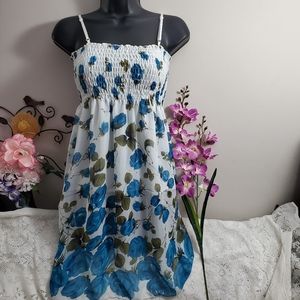 Beautiful Floral Mini Summer Dress